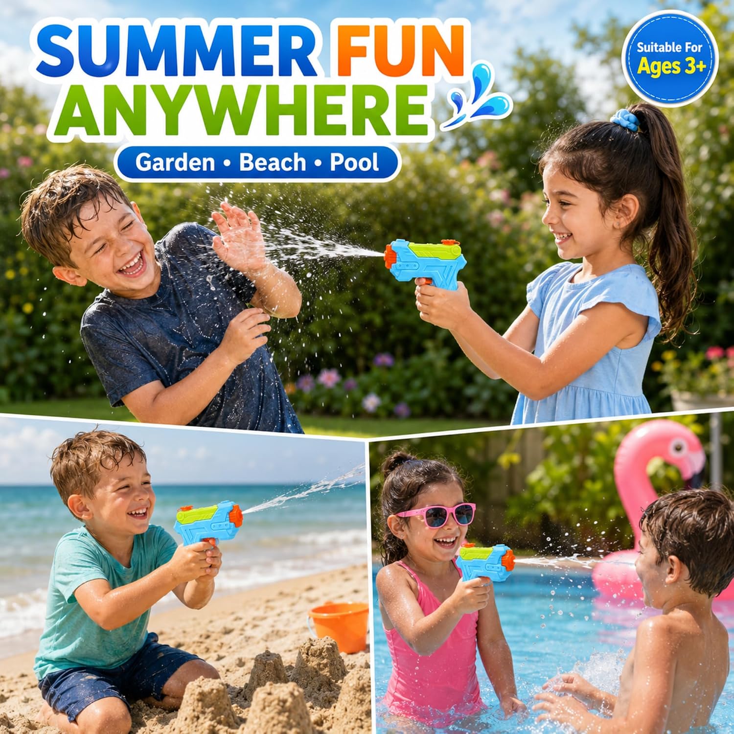 Water Gun Set 15cm with 250ml Tank