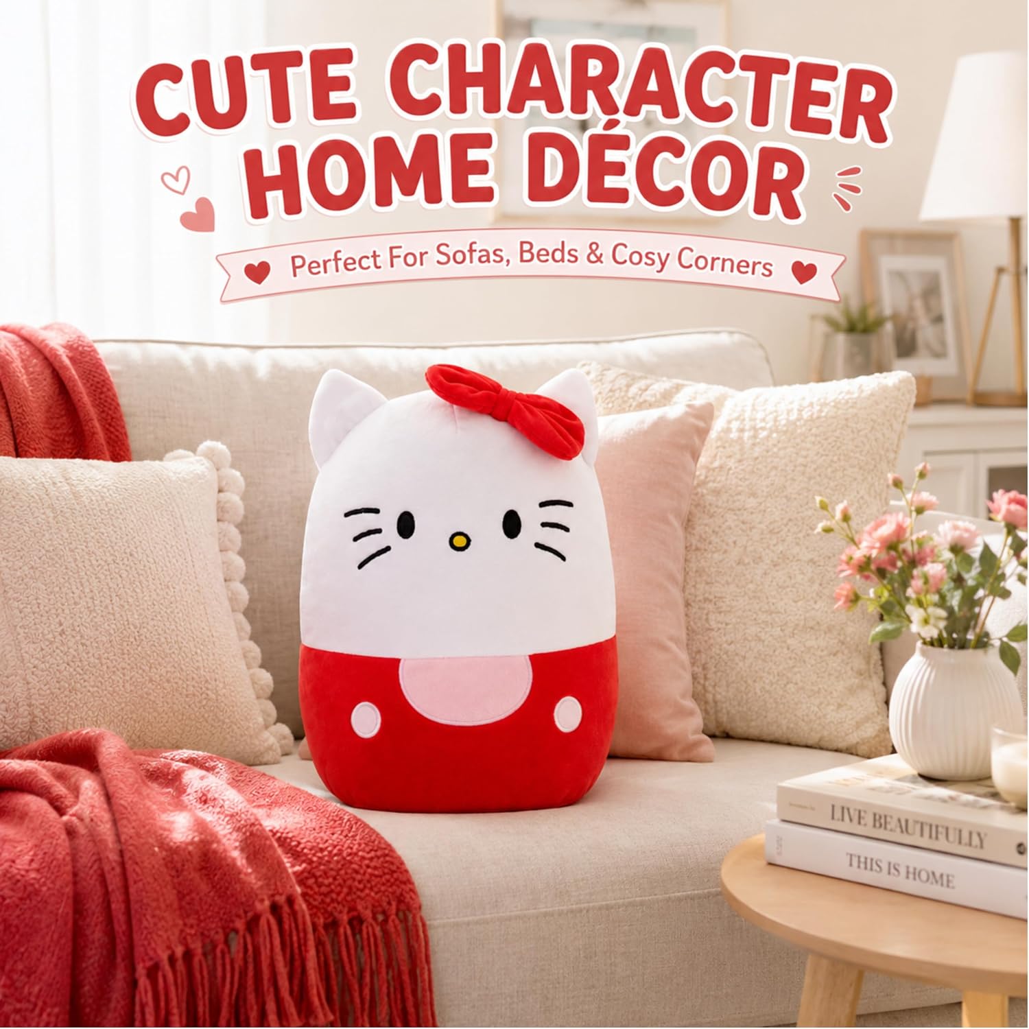 Oval Soft Plush Pillows