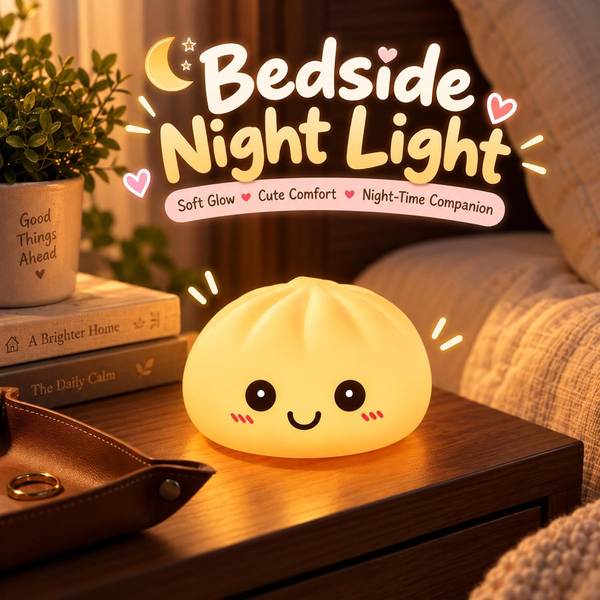 LED Light Up Squishy Dumpling Toy - 8.5cm