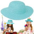 15.5cm Kids Easter Bonnet Hat - Blue