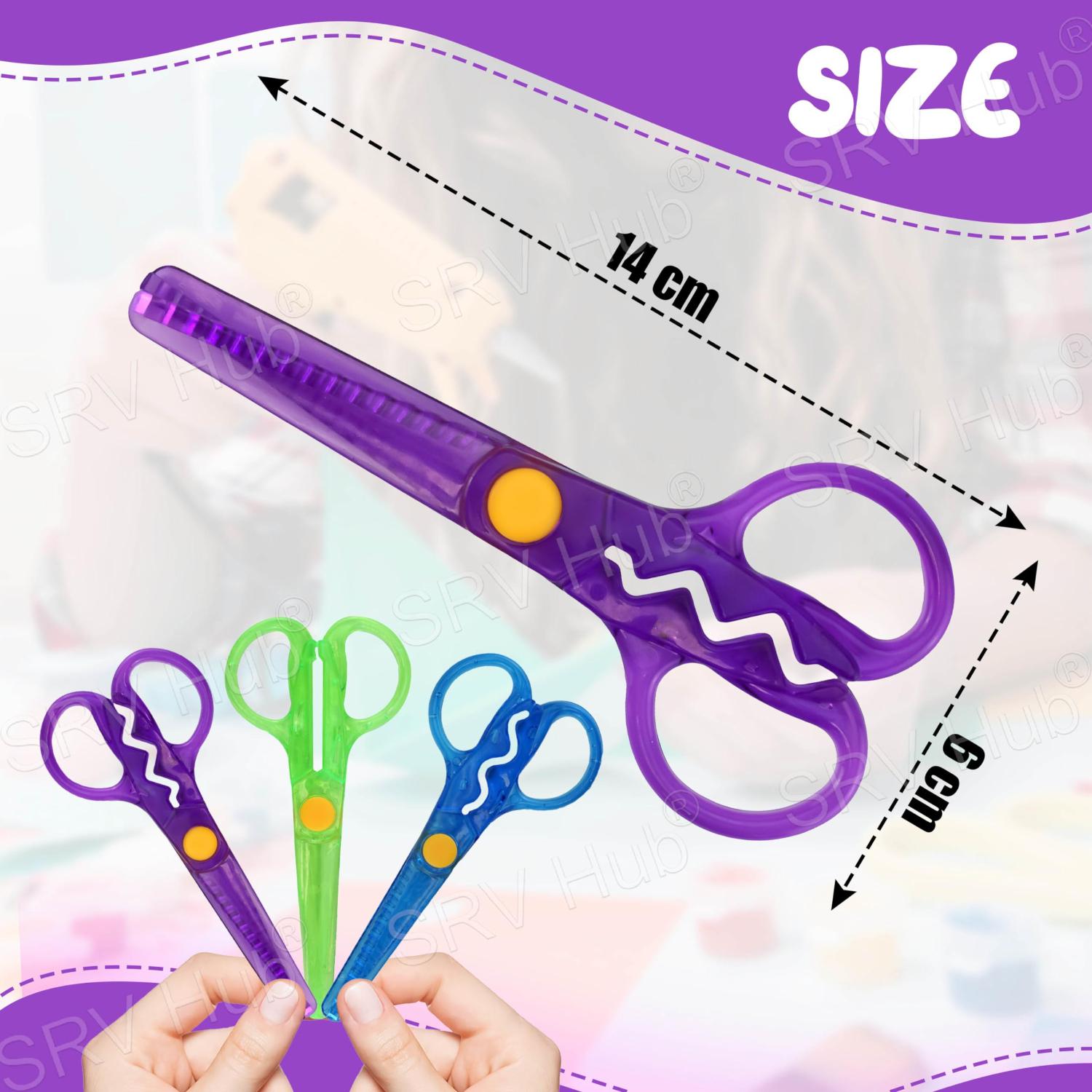 Kids Craft Scissors Safety & Decorative Scissor Set