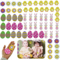 Puffy Easter Stickers (Flowers, Eggs, Chicks, Bunnies, Carrots)
