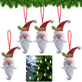 5x Santa Hanging Ornament