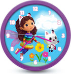 Kids Round Wall Clock 25cm - Gabbys Dollhouse