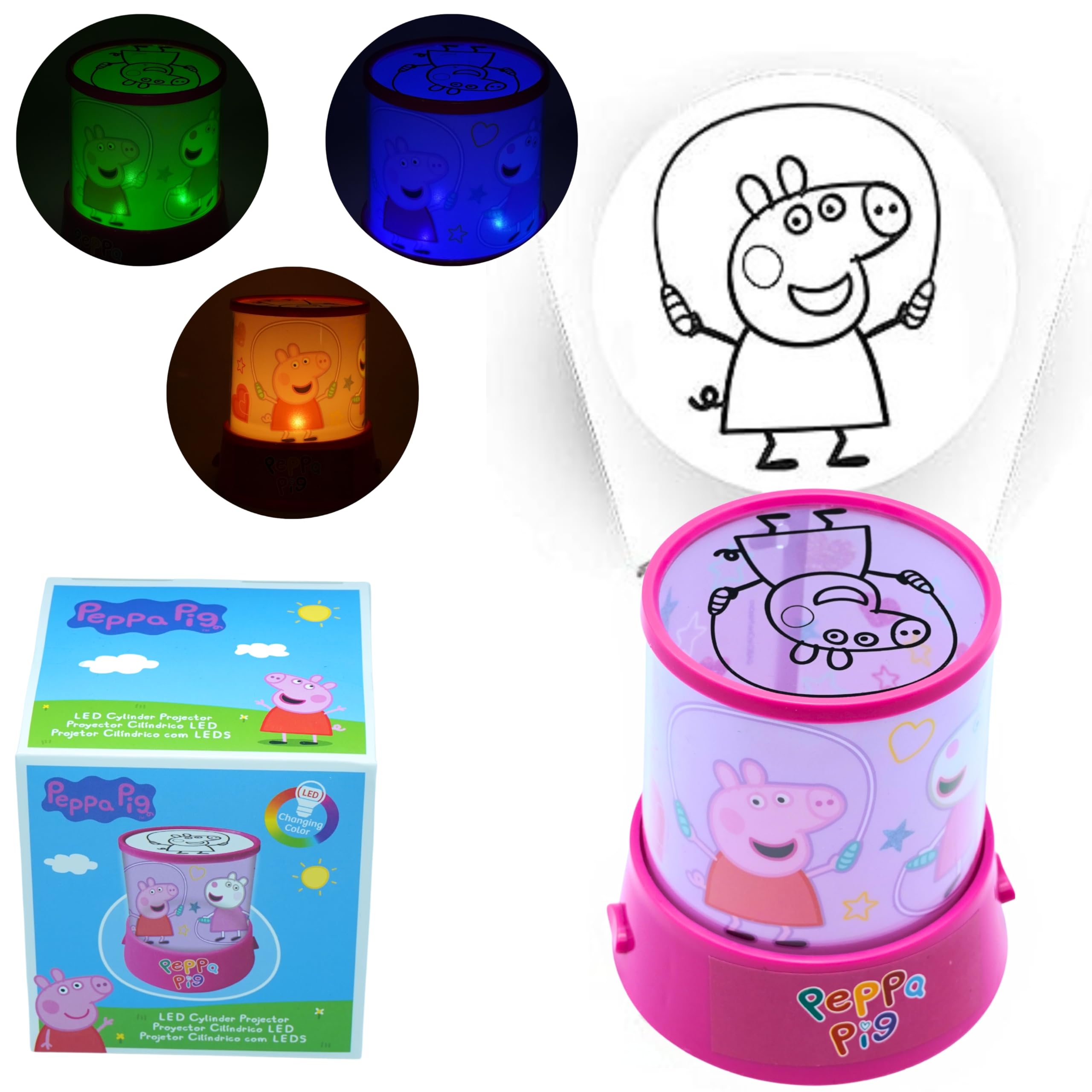 LED Projector Night Light for Kids