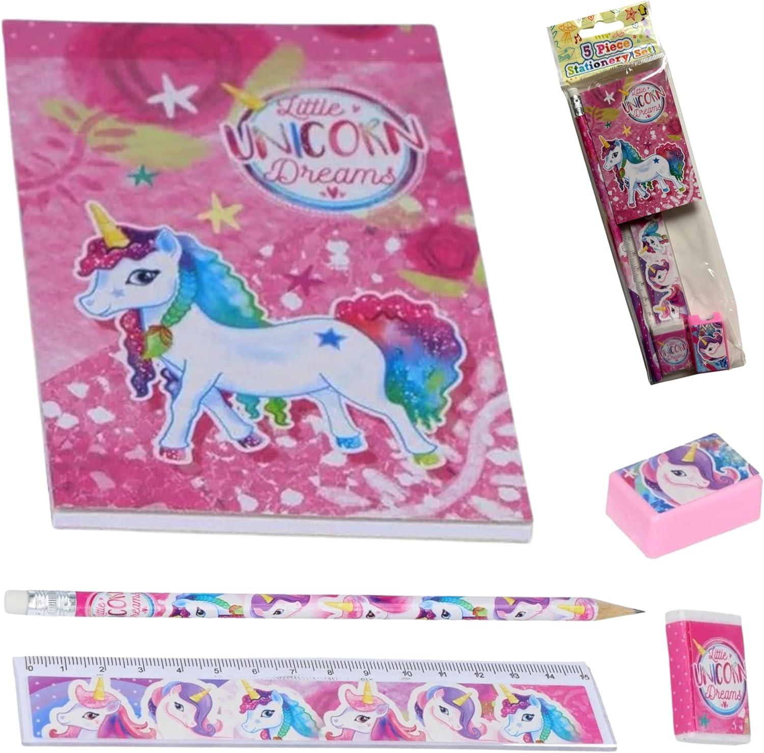 5Pcs School Stationery Set