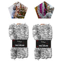 Christmas Tinsel Garland Home Decor- 50 Feet- (Silver, 2x)
