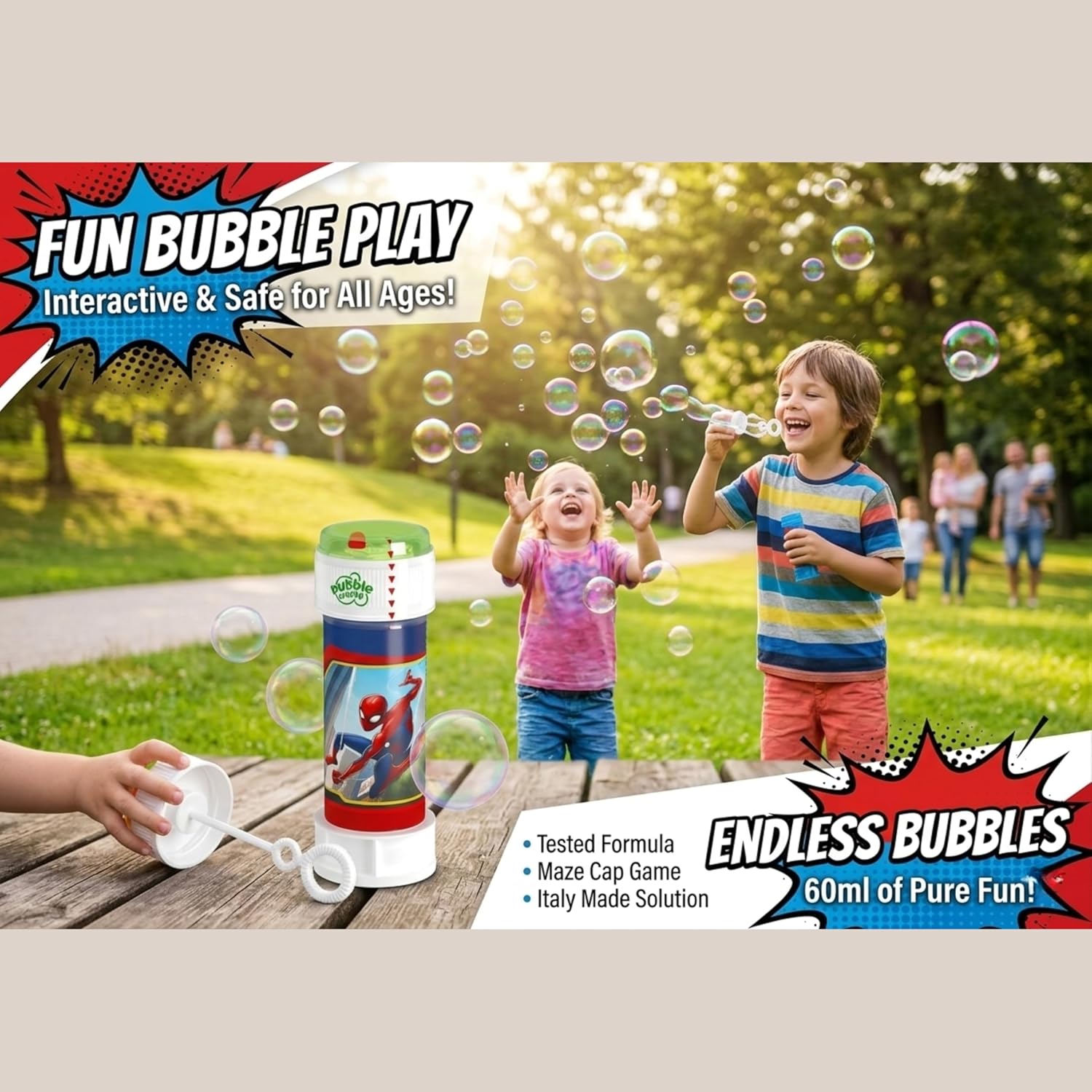 60ml Bubble Tube with Puzzle Lid
