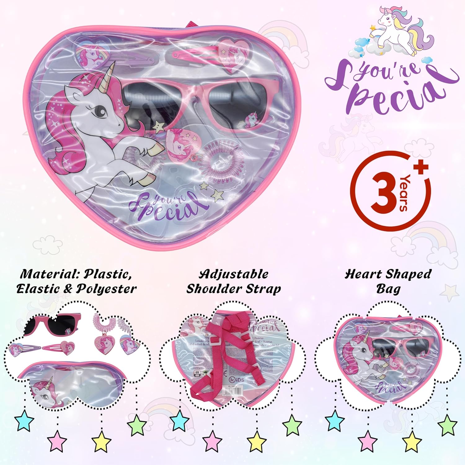 Disney Girls Hair Accessories Set