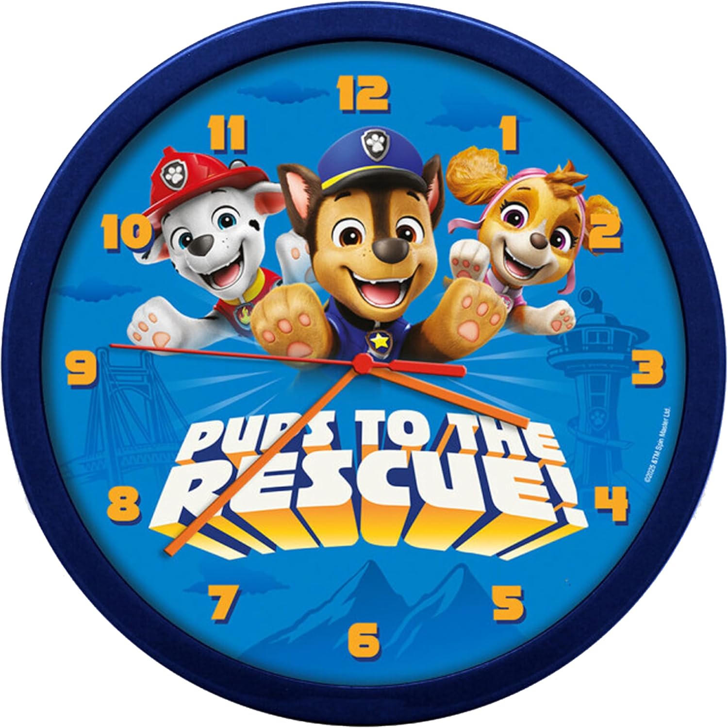 Children Modern Wall Clock Battery Operated, Wall Decor Gift for Kids