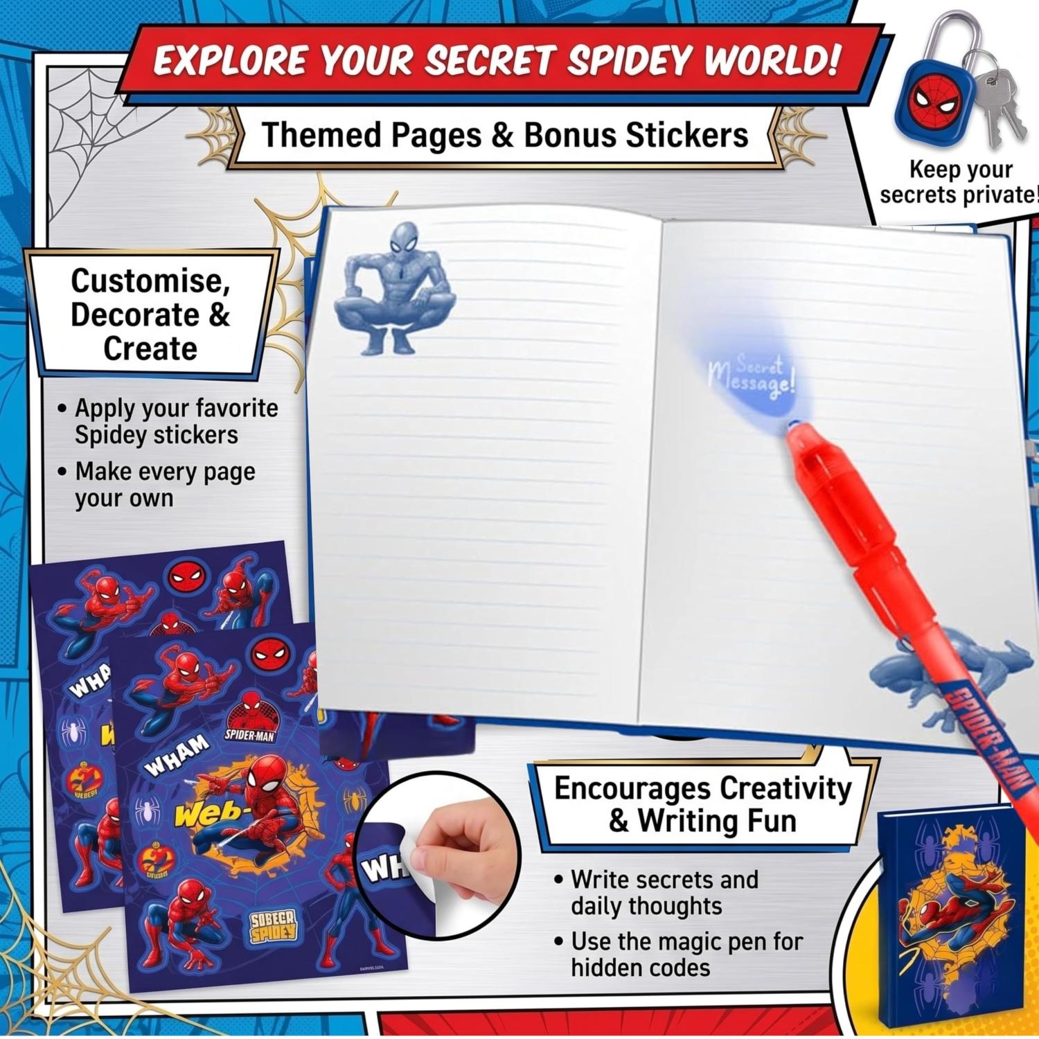 Kids Secret Diary & Magic Ink Pen Stationery Set - Assorted