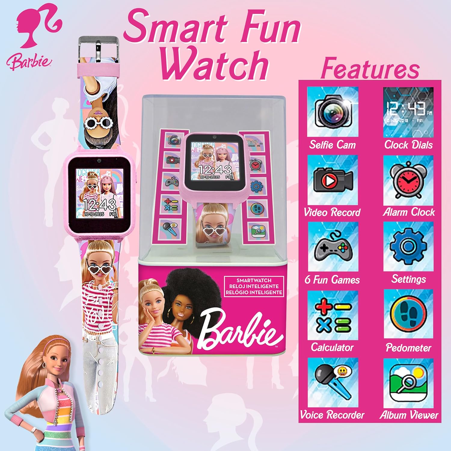 Barbie Kids Interactive Smart Watch - 22cm
