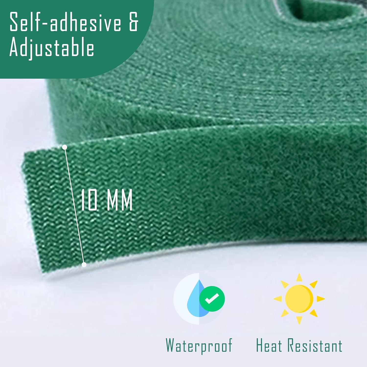 3Pcs Reusable Self Adhesive Plant Tie Tape - 250cm