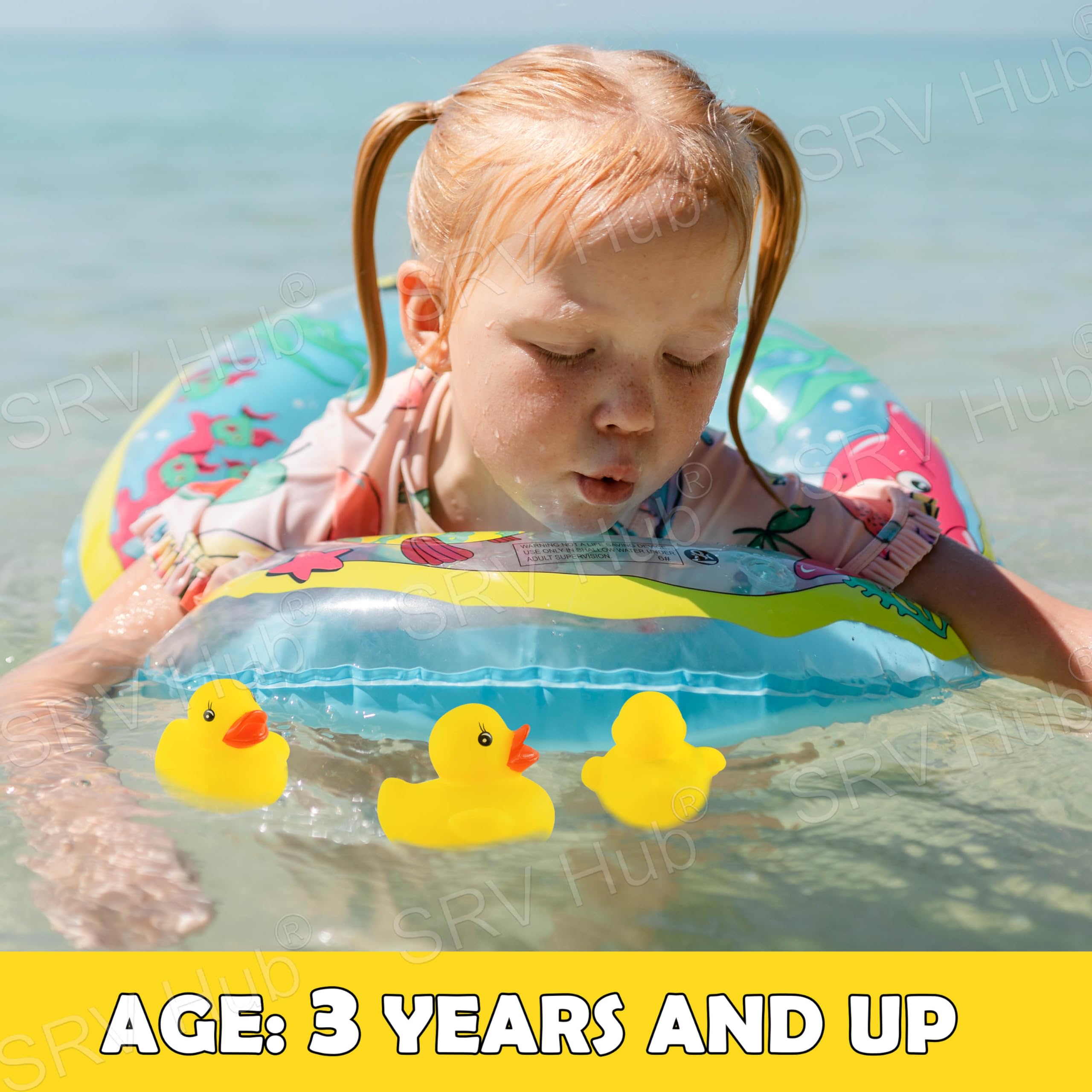 Flashing Floating Bath Duck Toy - Assorted Colours