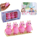 5.5cm x 3.5cm Pink Easter Piglets-4Pack