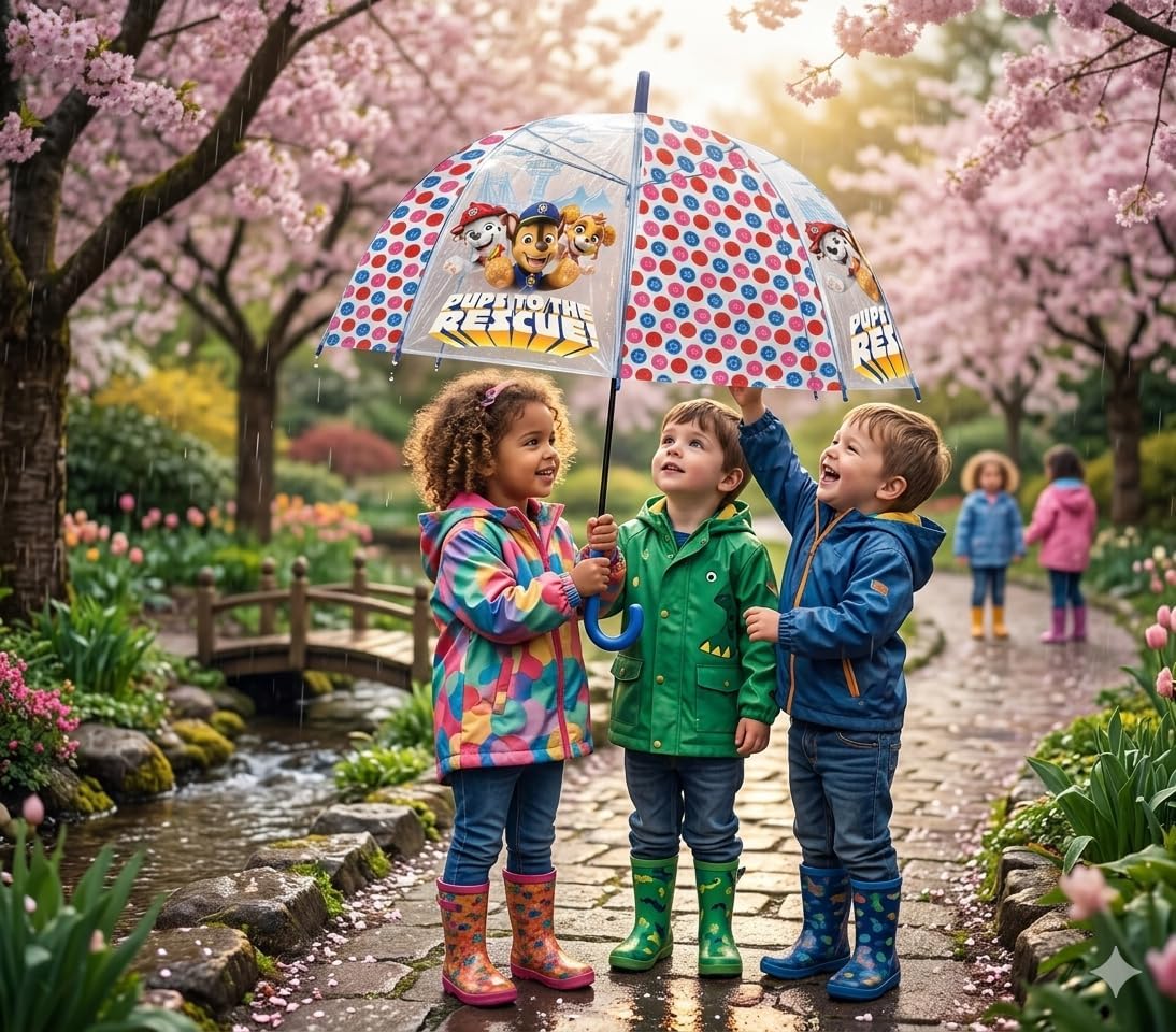 Paw Patrol Transparent Dome Umbrella 3-7 Years
