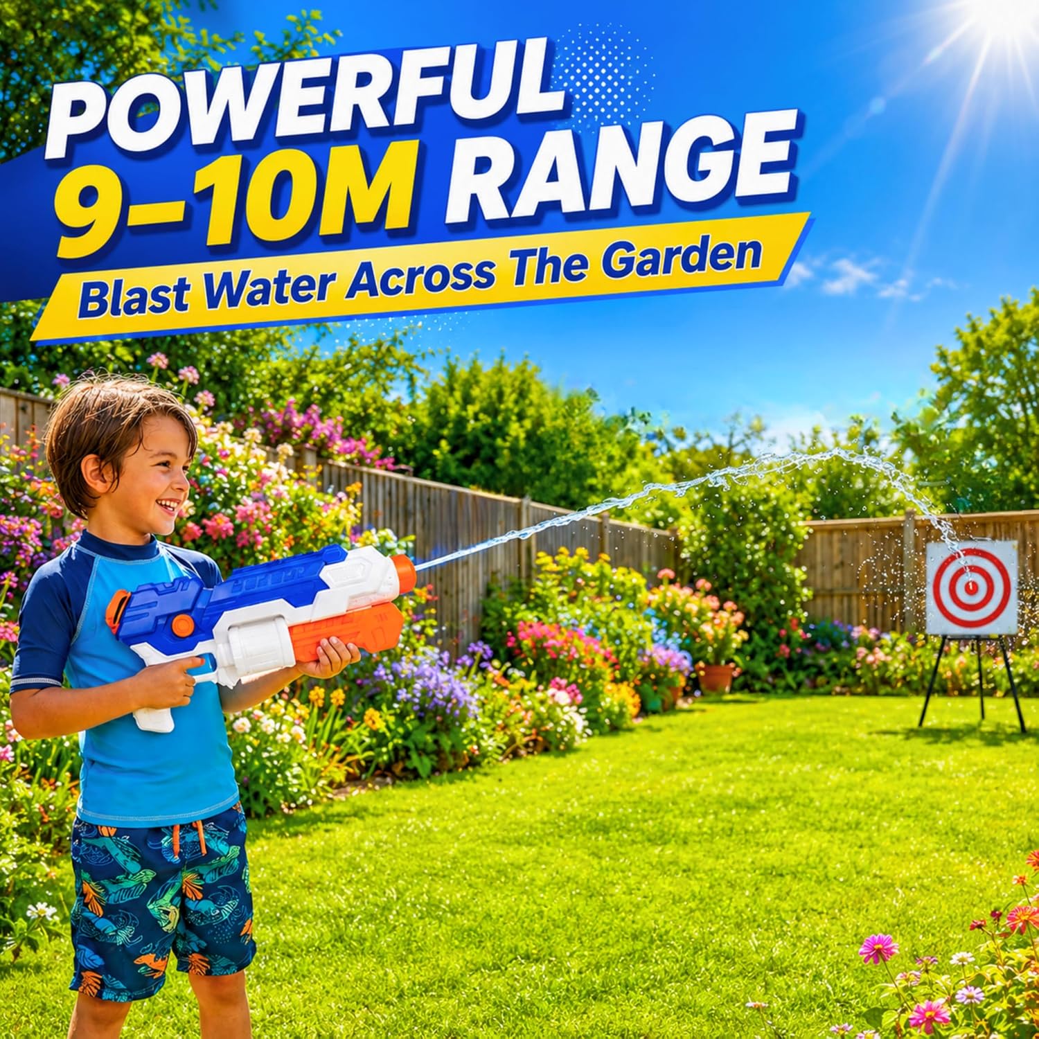 40cm XL Pump Action Water Gun 850ml Tank