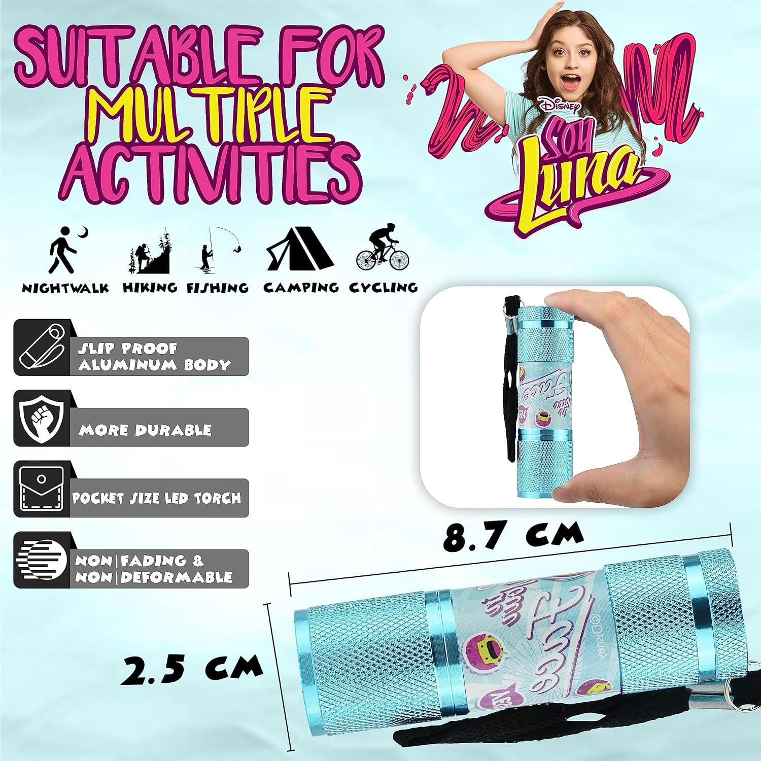 Soy Luna 9 LEDs Aluminium Torch for Kids - Assorted