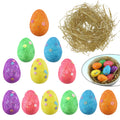 Easter Glitter Eggs & Grass -12 Pack