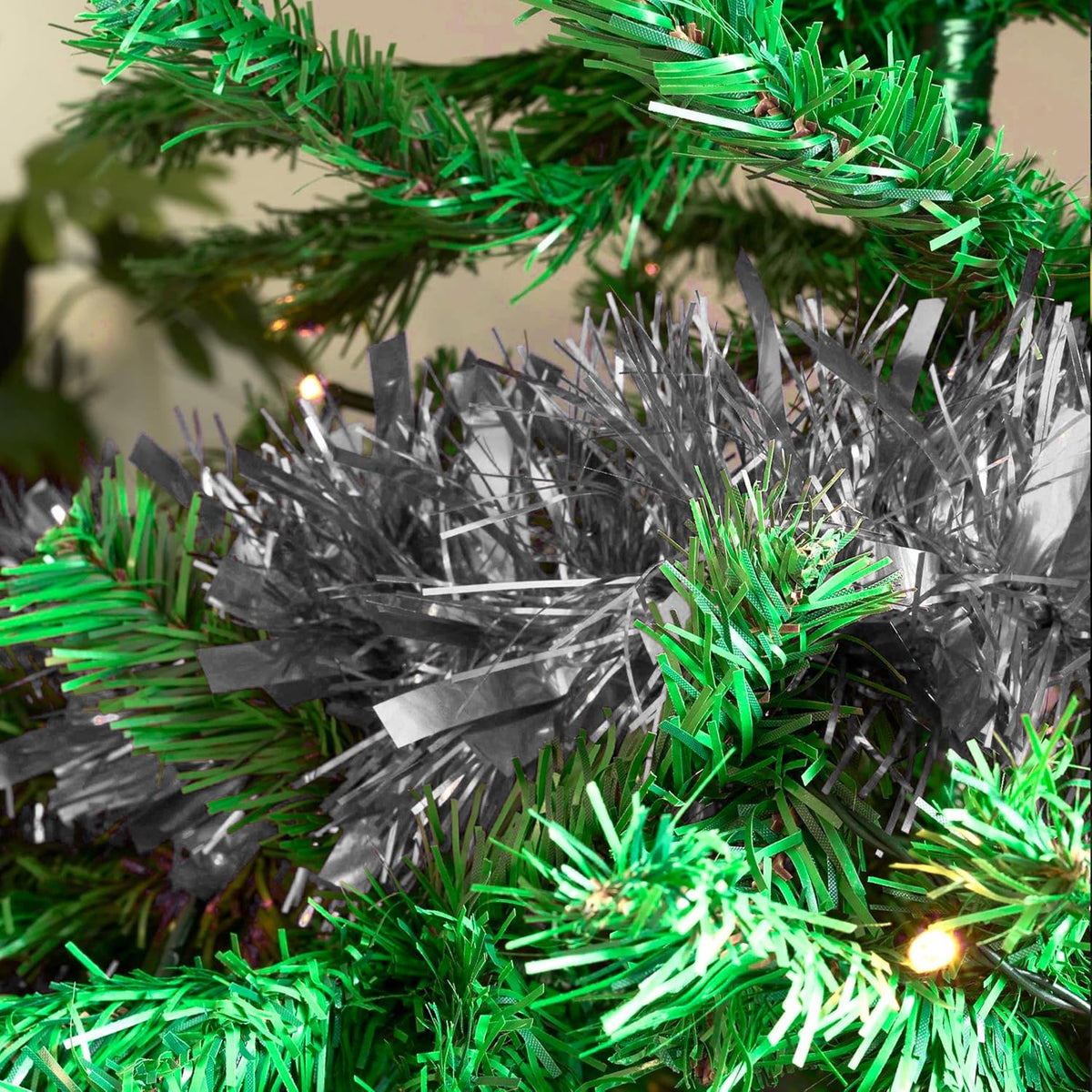 Chunky Tinsel Garland 2m - Christmas Tree Decoration