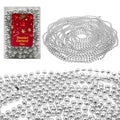 LUXURY CHRISTMAS PEARL BEAD 10M GARLAND - SILVER