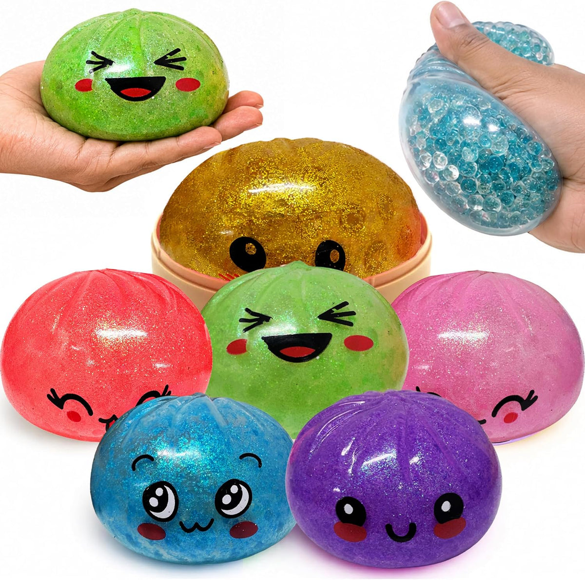 Glitter Orbs Dumpling Toy 8.5cm -Super Rare Golden