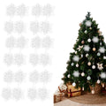 Pack of 24x Artificial Poinsettia Flowers - White