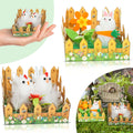 Pack of Picket Fence Rabbit, Chick Decorations