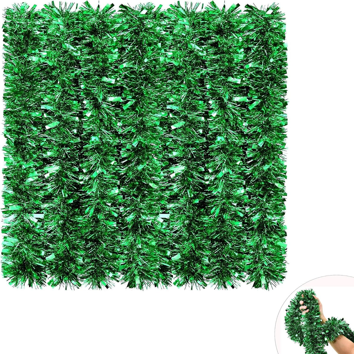 Chunky Tinsel Garland 2m - Christmas Tree Decoration