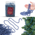 LUXURY CHRISTMAS PEARL BEAD 10M GARLAND - BLUE