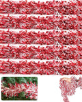 5x Christmas 2M 6PLY Thick and Thin 11cm Tinsels Red/White Candy Mix