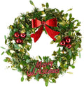 Christmas Home Door Tinsel Wreath 21cm