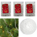 3x Pack 10M Pearl White Bead Chains Garlands