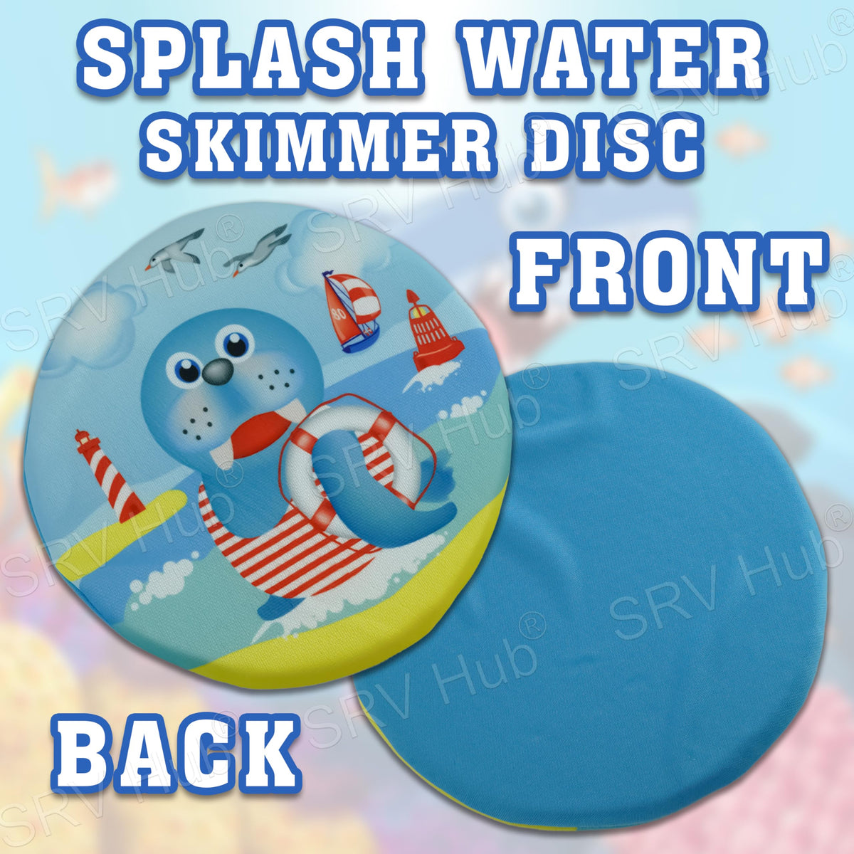 18cm Splash Water Skimmer Floating Water Toys - Sea Lion