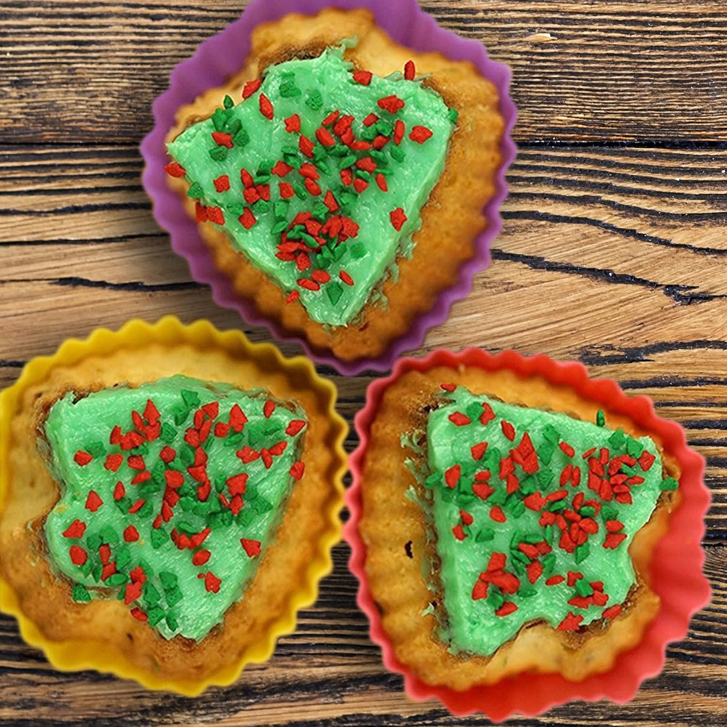 12x Reusable Silicone Muffin Moulds