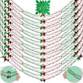 Christmas Foil Garlands 9 Feet - (Green/Red)