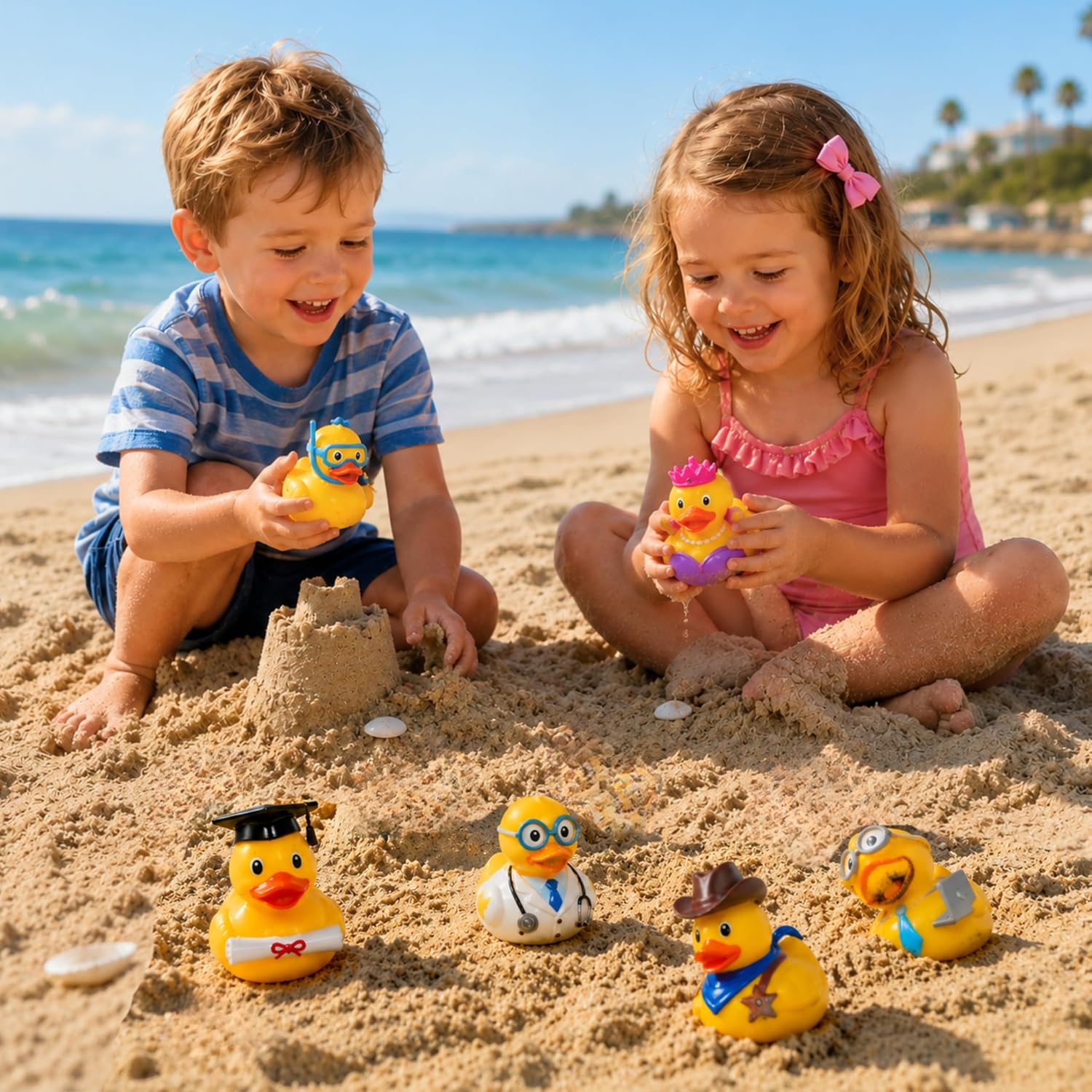 8cm Random Cartoon Rubber Duck