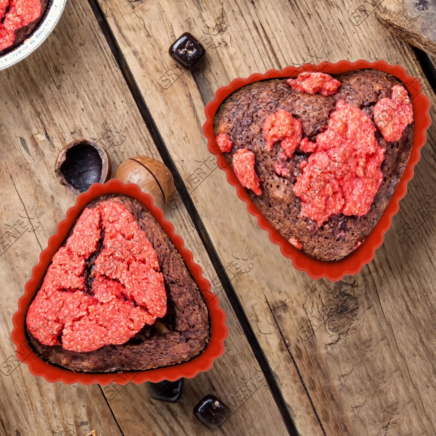 12x Reusable Silicone Muffin Moulds
