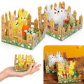 Rabbit & Chick Picket Fence Decorations