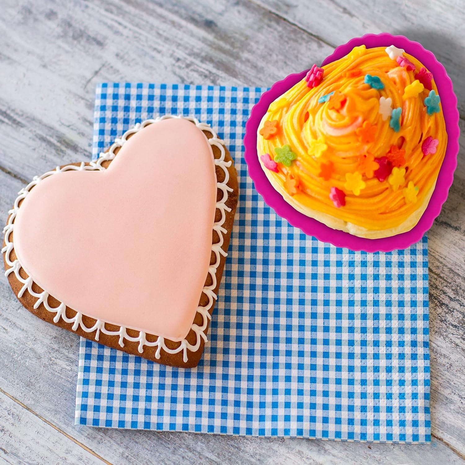 Reusable Silicone Muffin Cases Non-Stick Assorted Baking Moulds