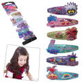 Trolls Glitter Hair Clips 6 Pack
