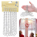 5x Luxury Bead Chain Garlands 2.7m - Silver