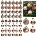 Christmas Tree Baubles 6cm (Rose Gold)