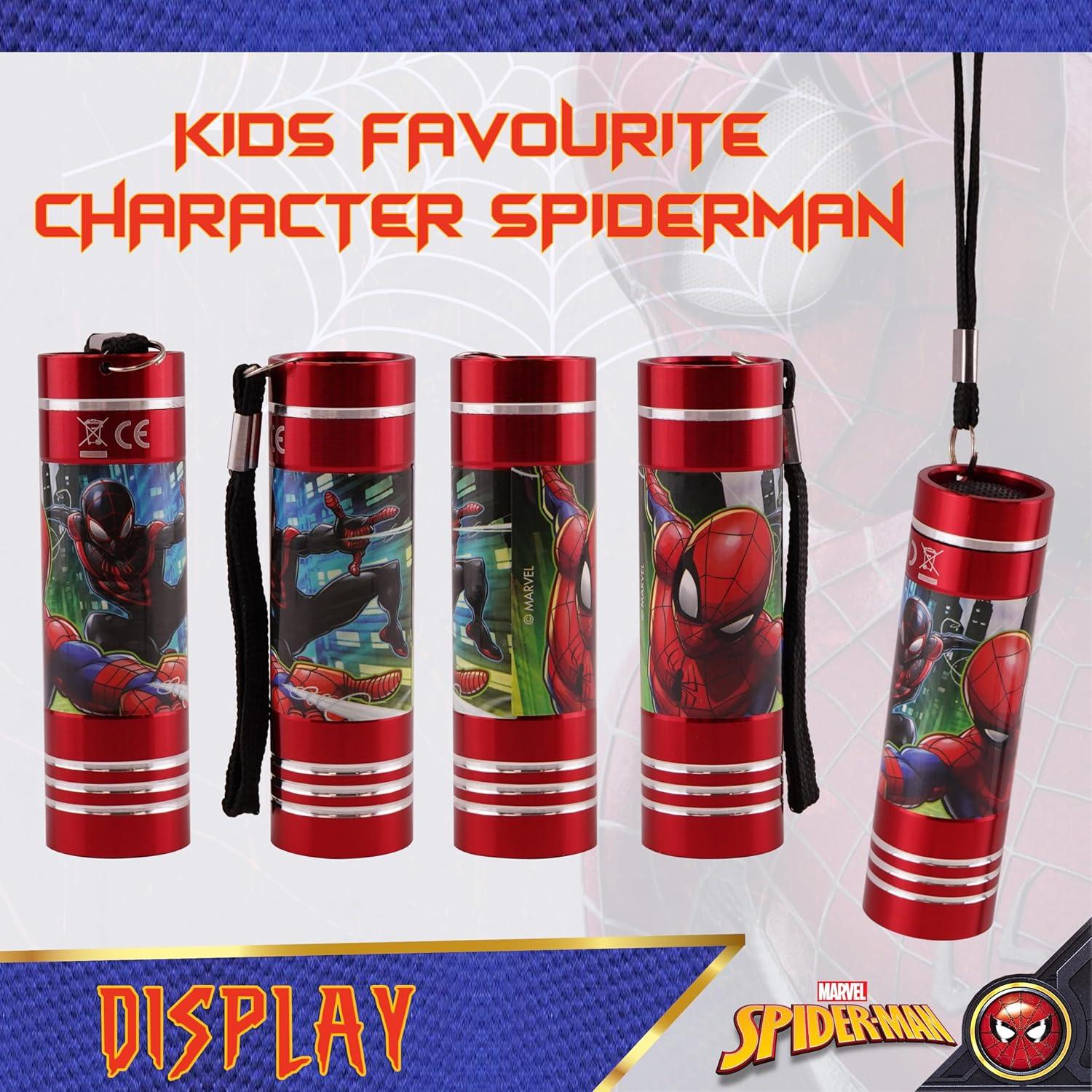 Kids Character LED Torch – Aluminium Flashlights with Batteries Included, Wrist Strap & Non-Slip Grip