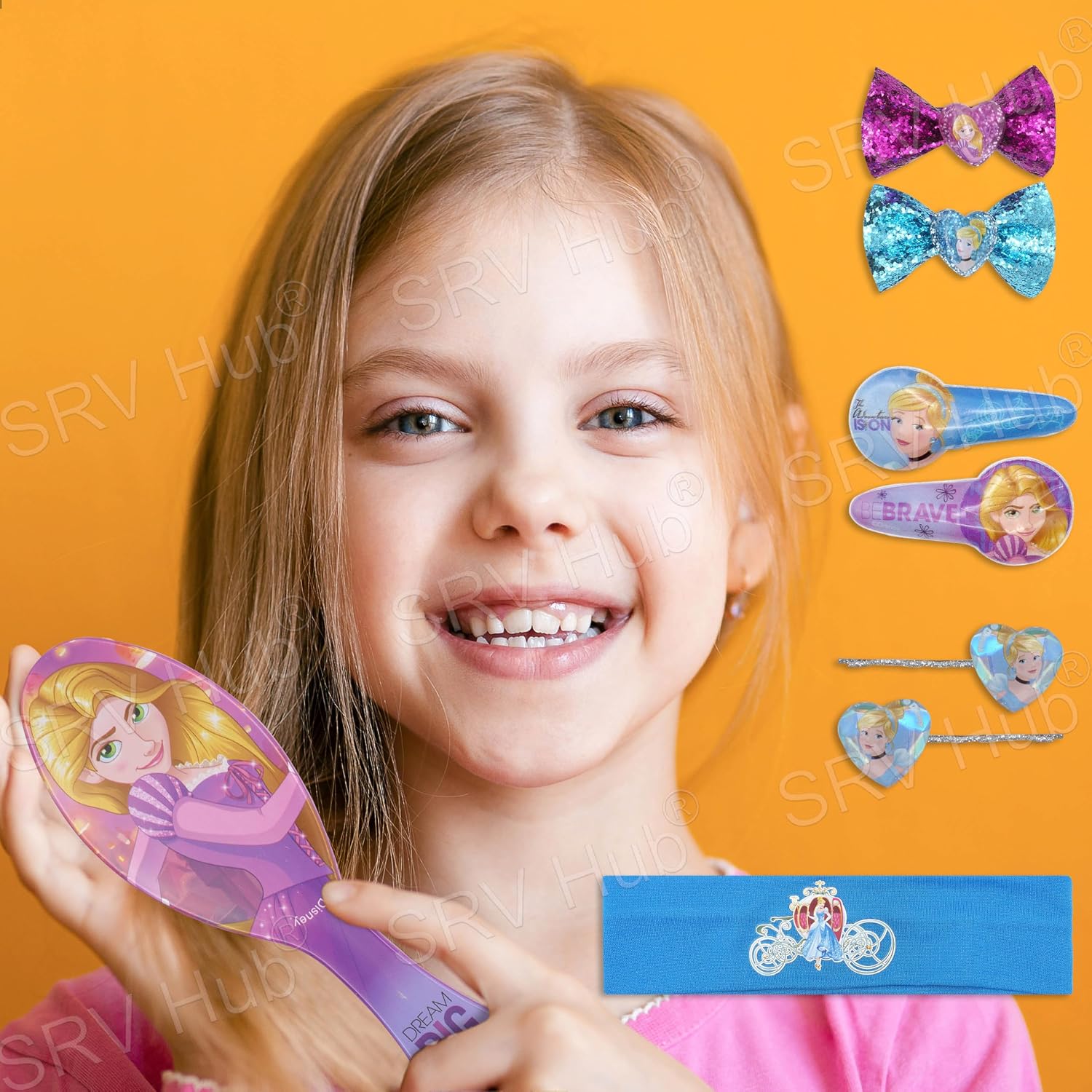 Disney Girls Hair Accessories Set