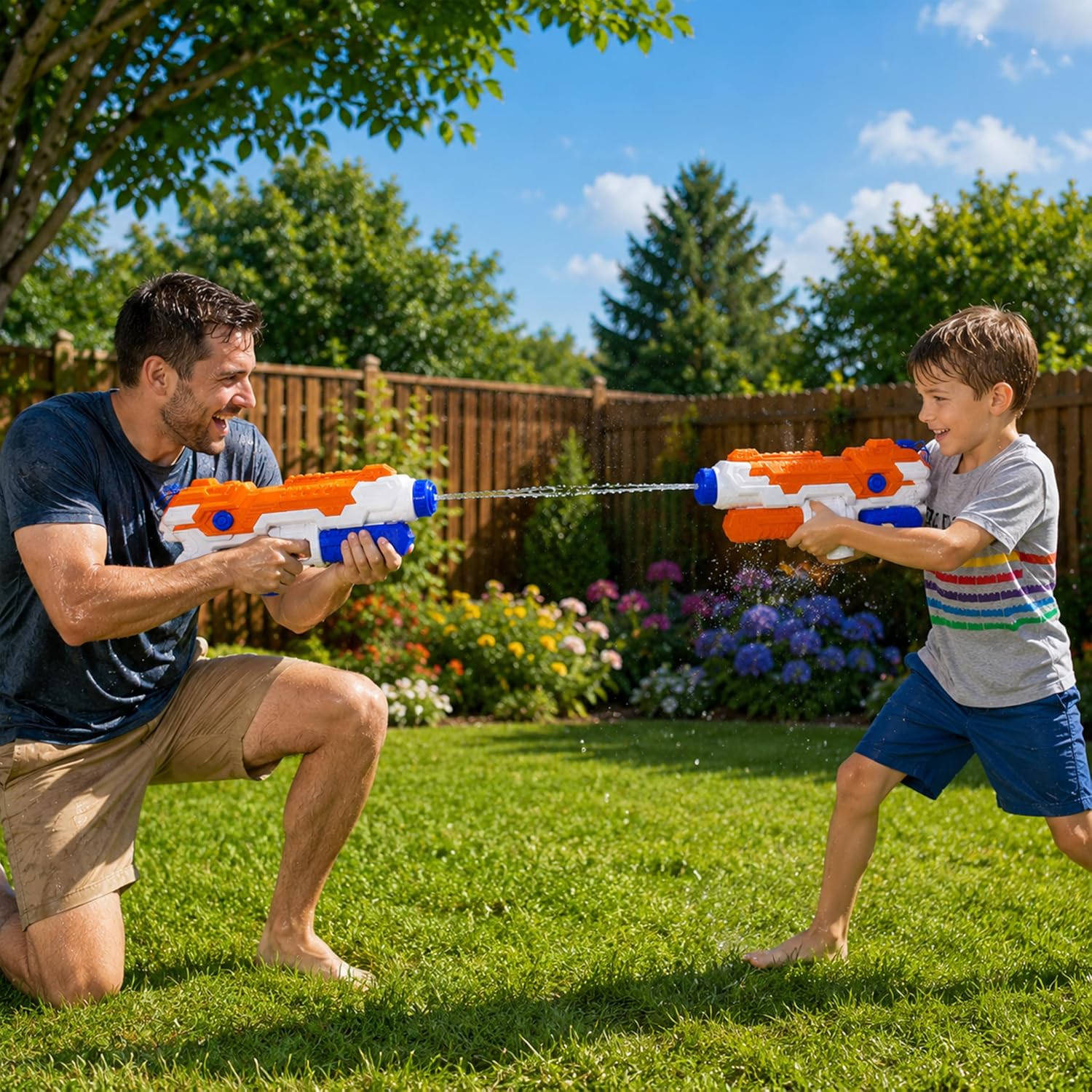40cm XL Pump Action Water Gun 850ml Tank