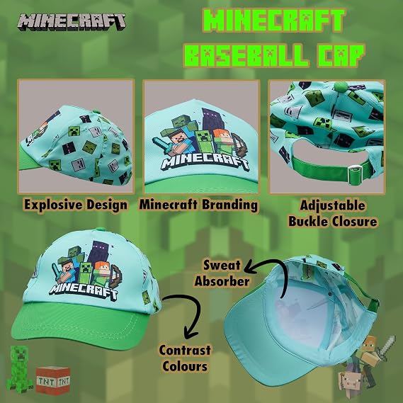 Minecraft Cap & Polarised Sunglasses Set