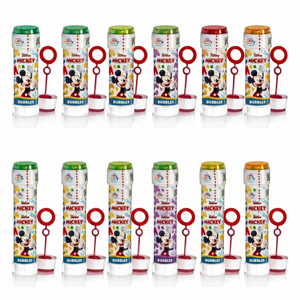 Mickey Mouse 12Pcs Bubble Tubes with Wand