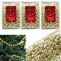 3x Pack10M Champagne Gold Bead Chains Garlands