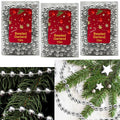 3x Pack 10M Silver Bead Chains Garlands